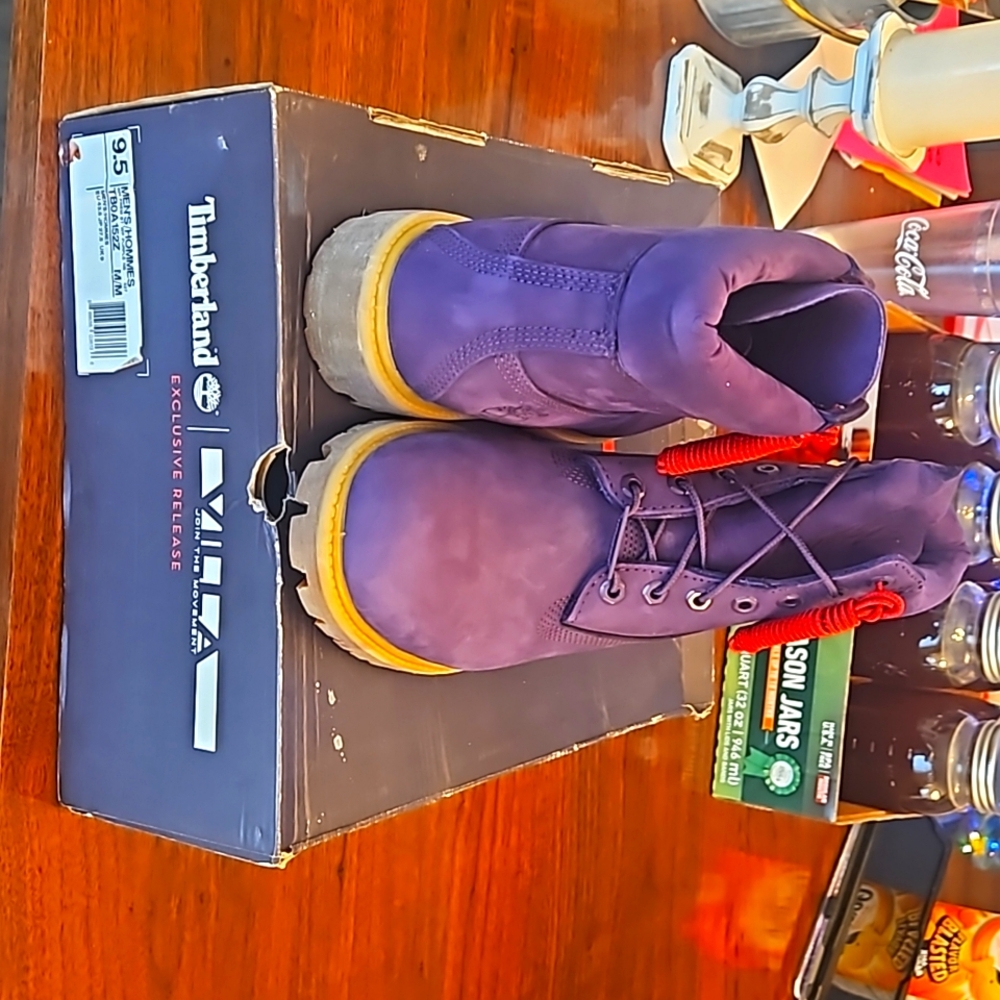 New Timberland Villa Purple Boots